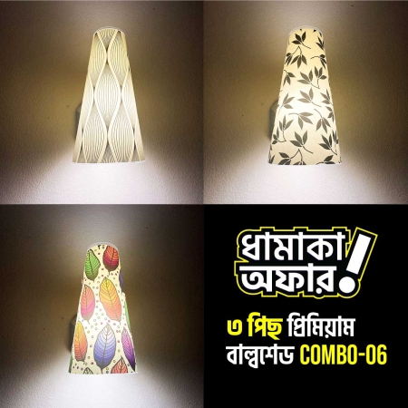 ৩ পিছ প্রিমিয়াম বাল্বশেড কম্বো । Combo-06